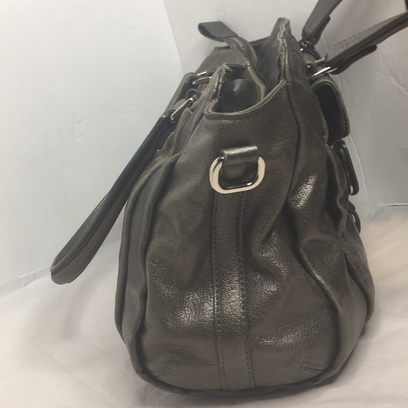 Cole Haan Zoe Satchel in metallic silver - Picture 2 of 10
